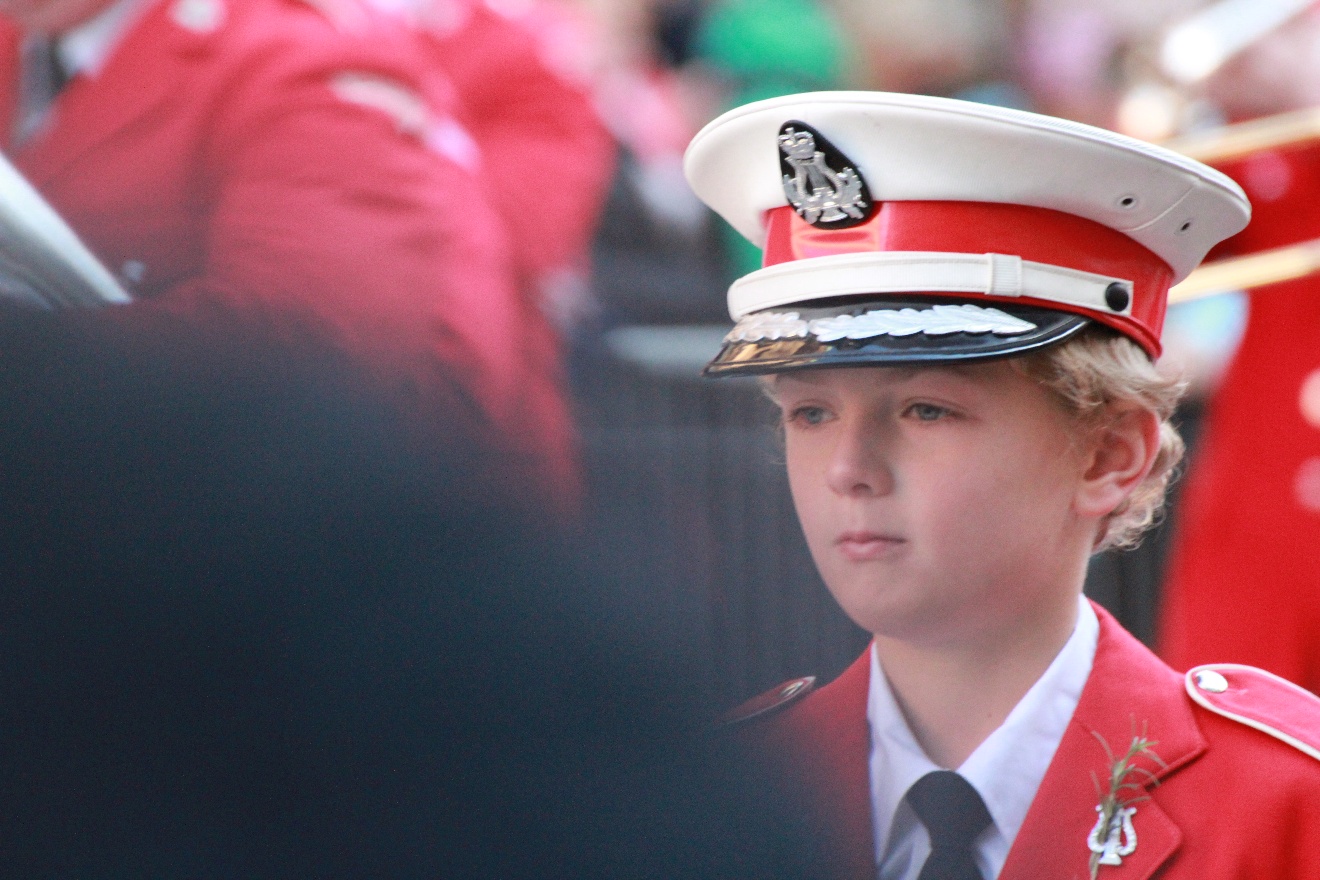 Boy in red