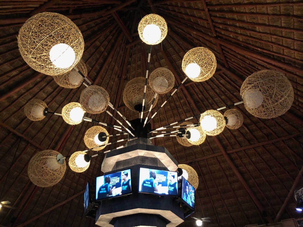 Sports bar ceiling