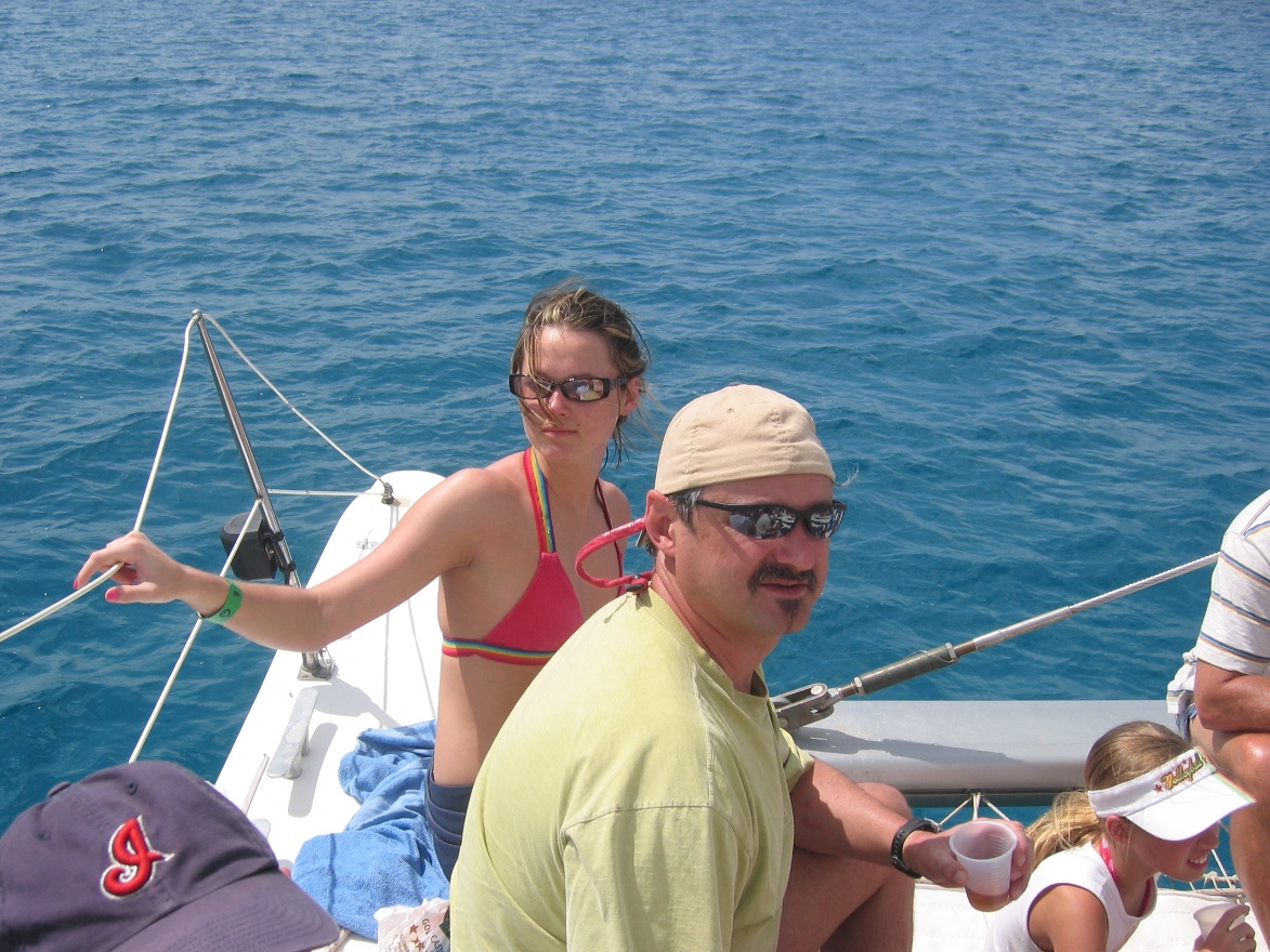 On catamaran