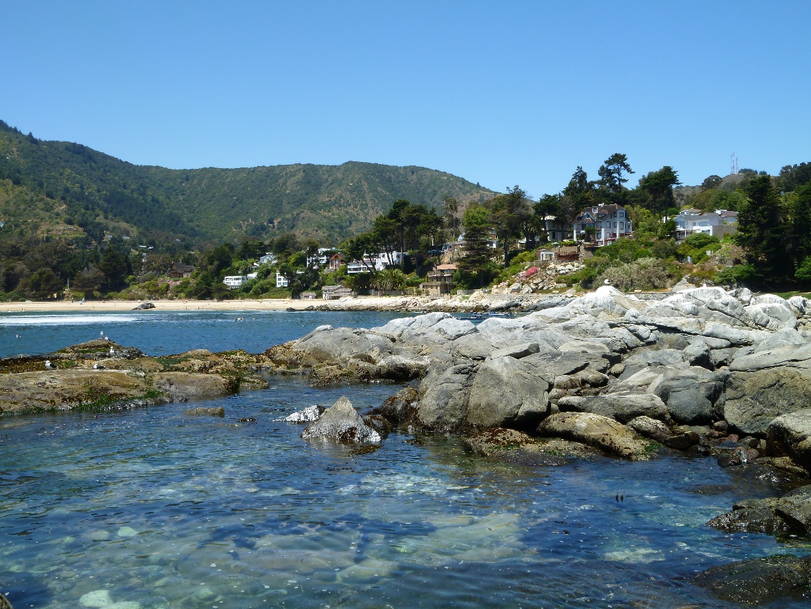 Rocks and water