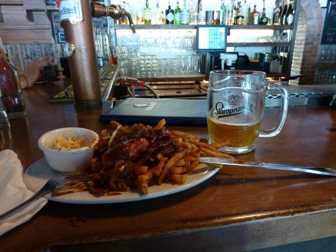 Staropramen and German sausage