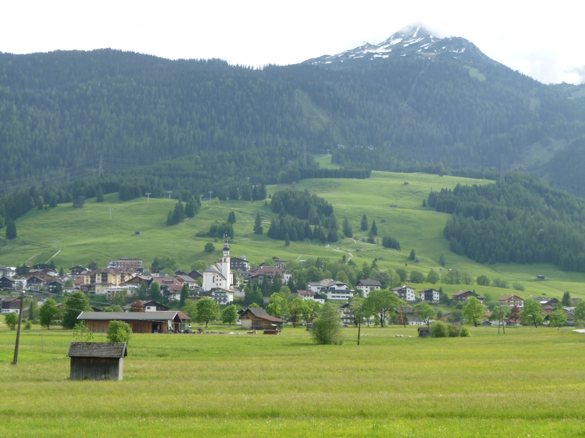 City and mountains