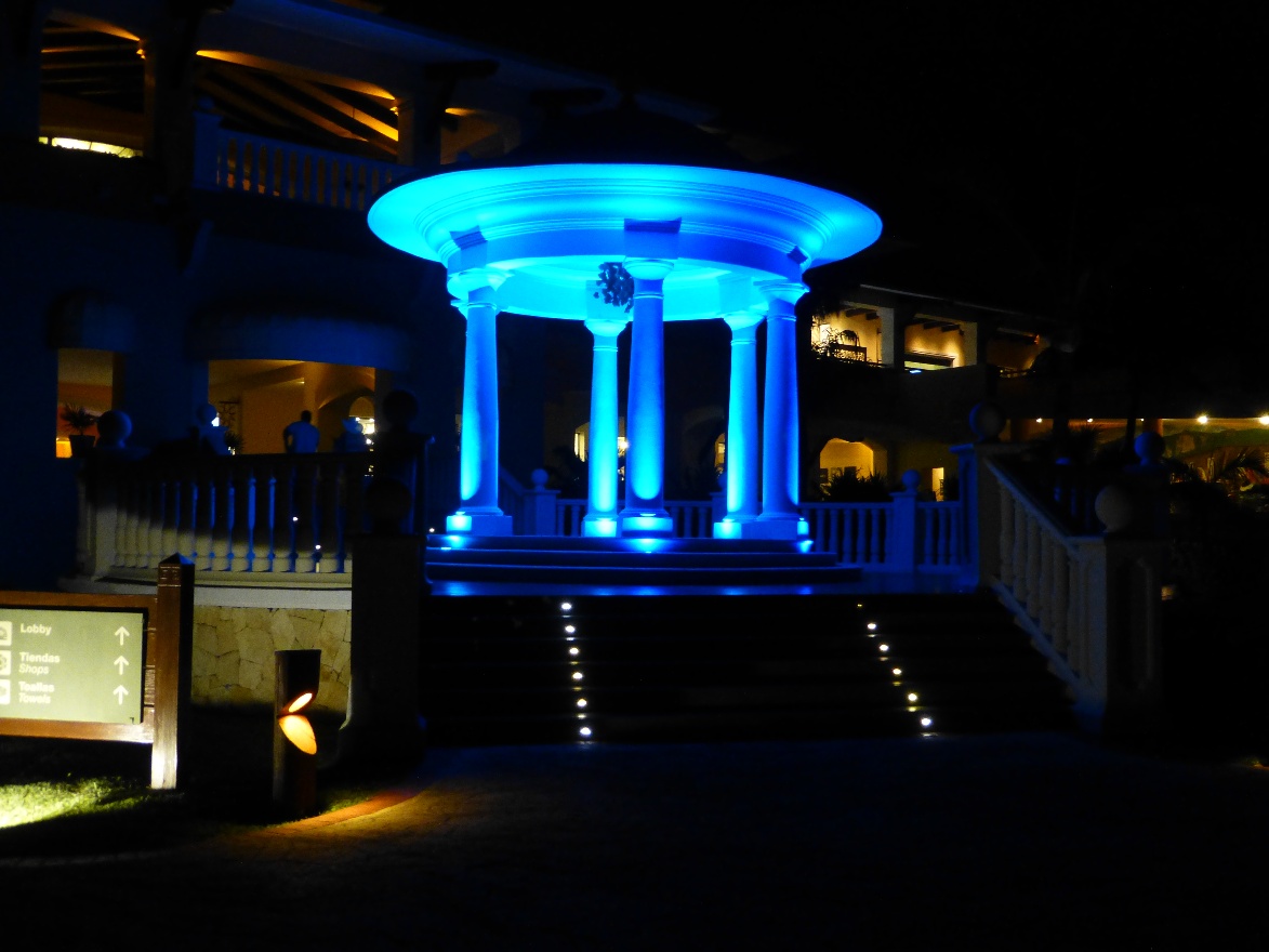 Gazebo at night