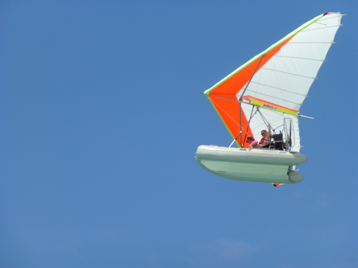 In the air