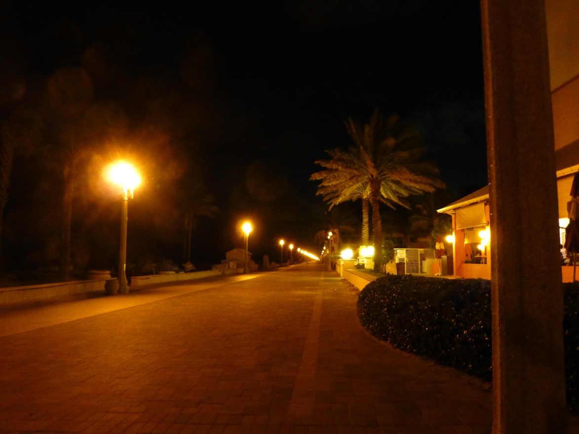 Bordwalk at night