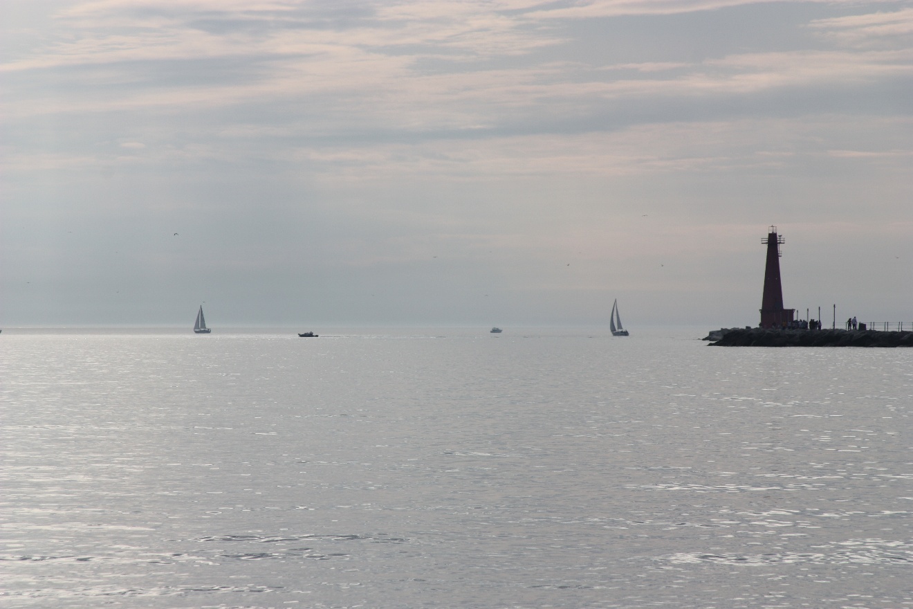 Boats and Lighthouse