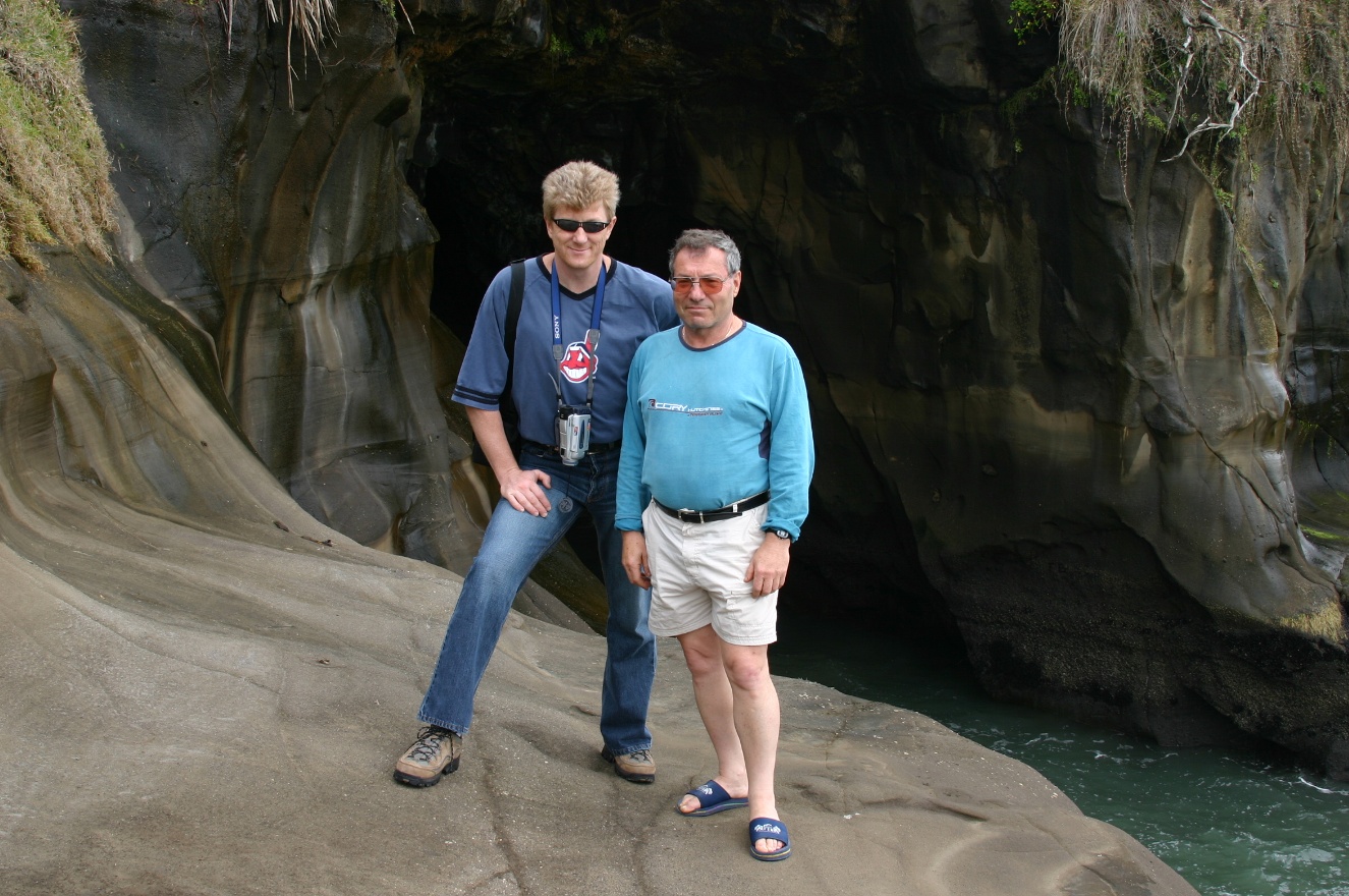 Guys and a rock