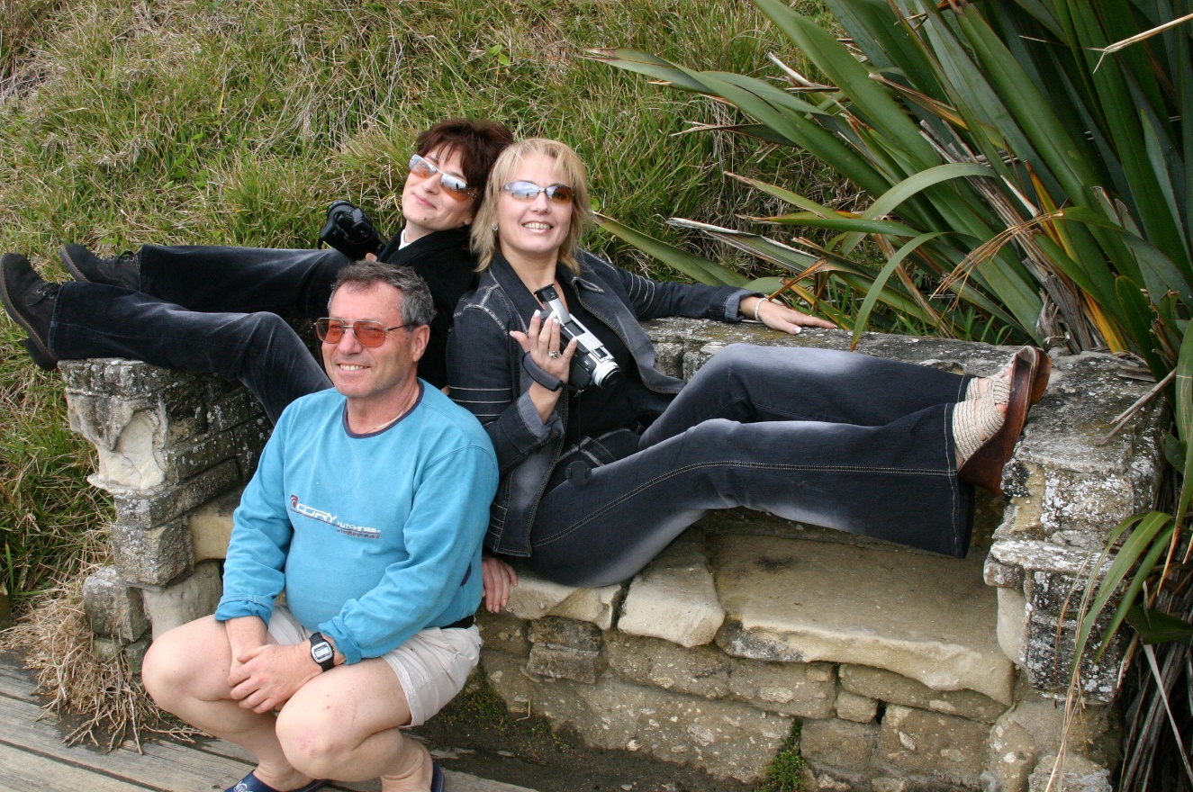 Models and a man