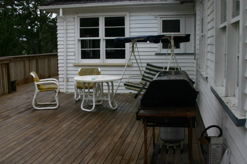 Deck and grill