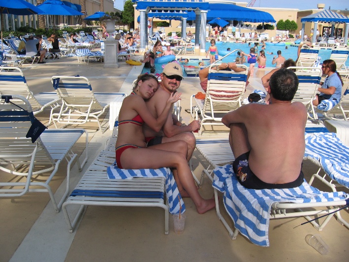 Near the pool