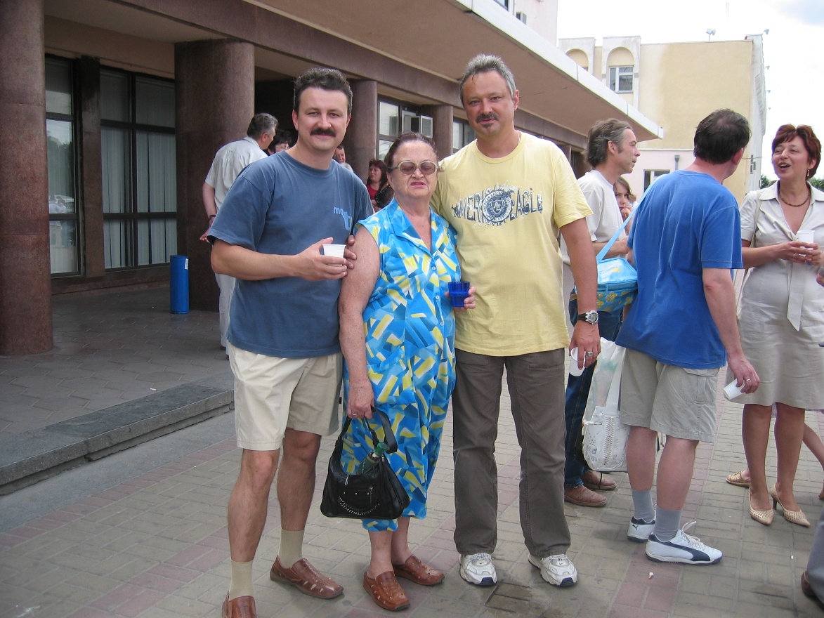 Mom and sons
