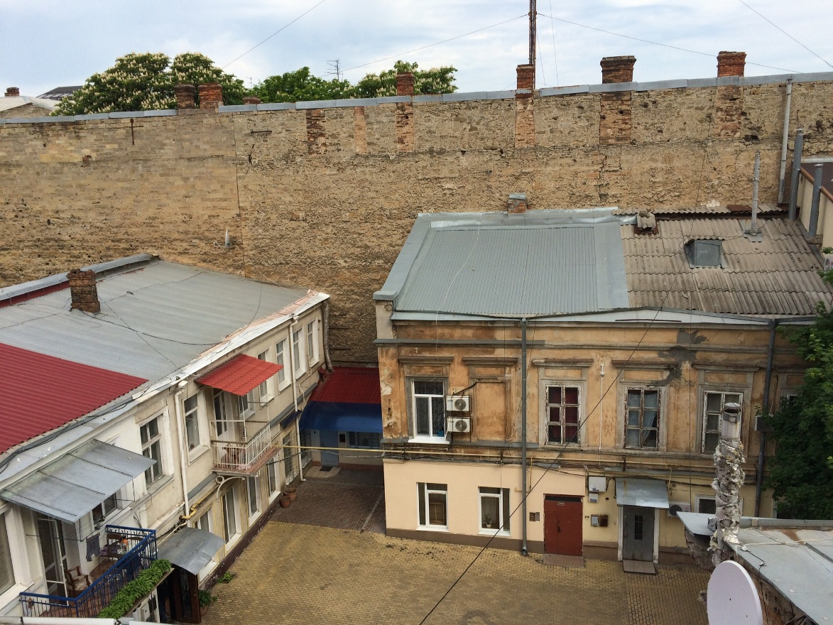 Hotel room window view