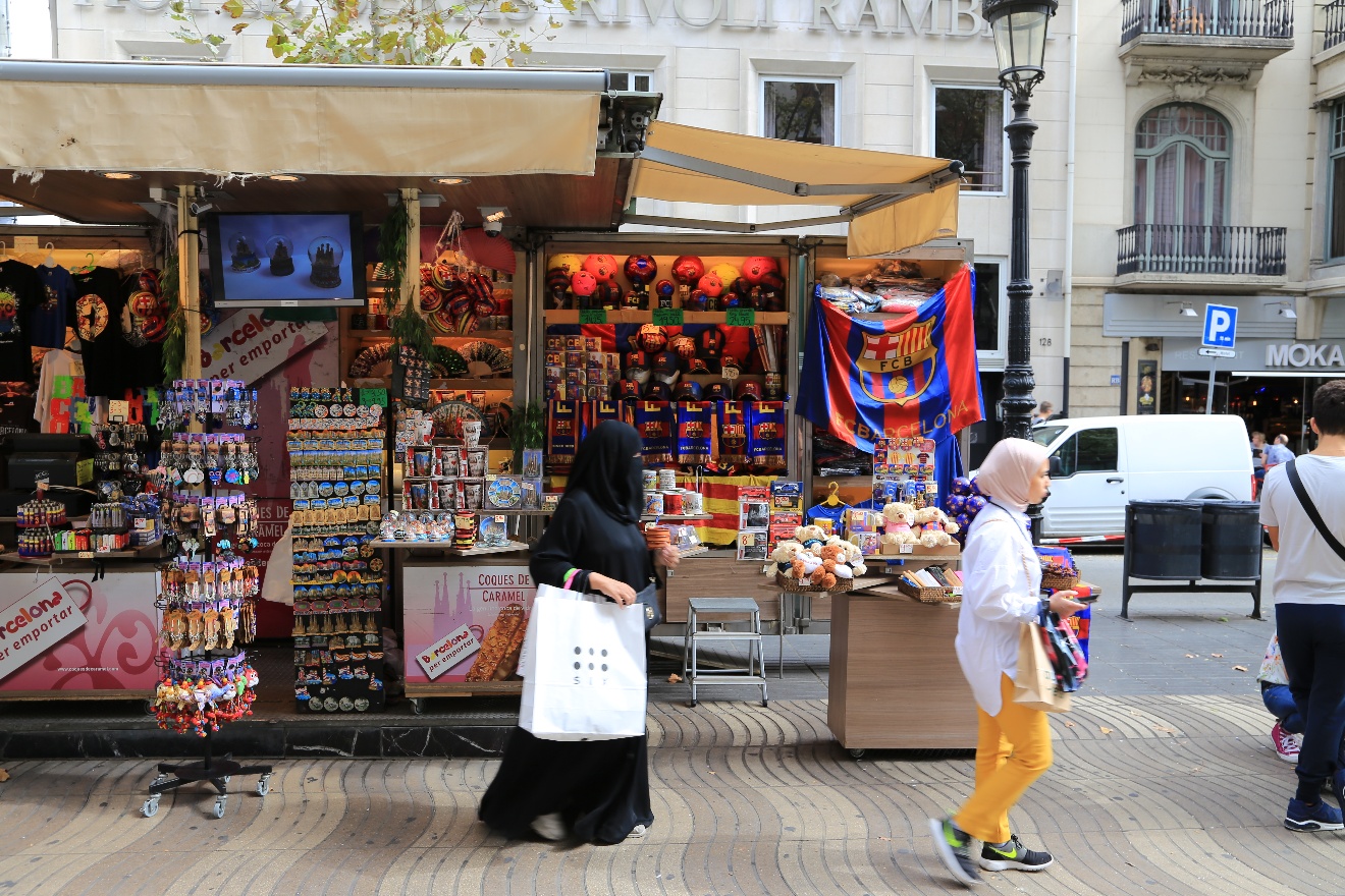 FCB stuff on La Ramblas