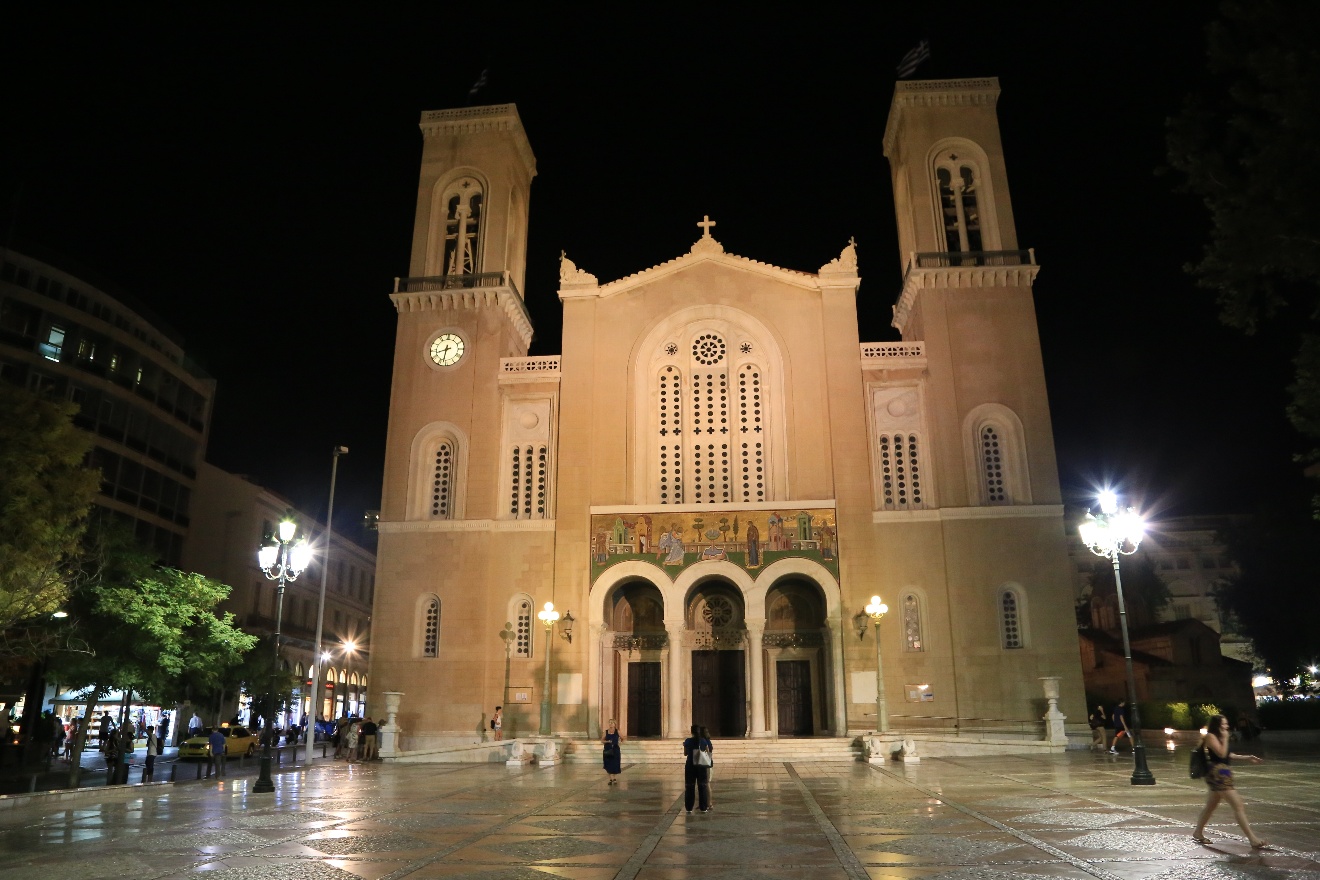Cathedral at night