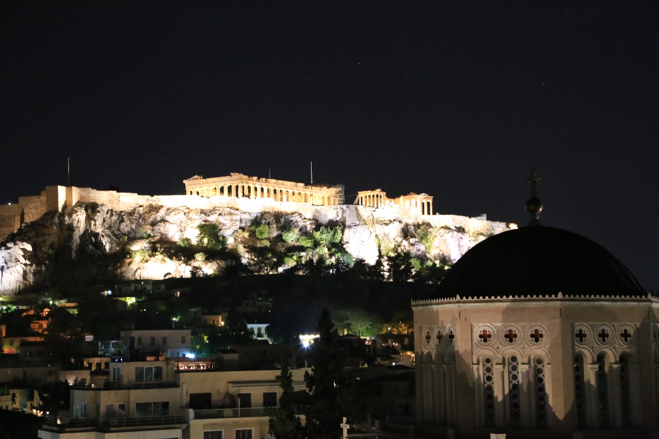 Acropolis at night
