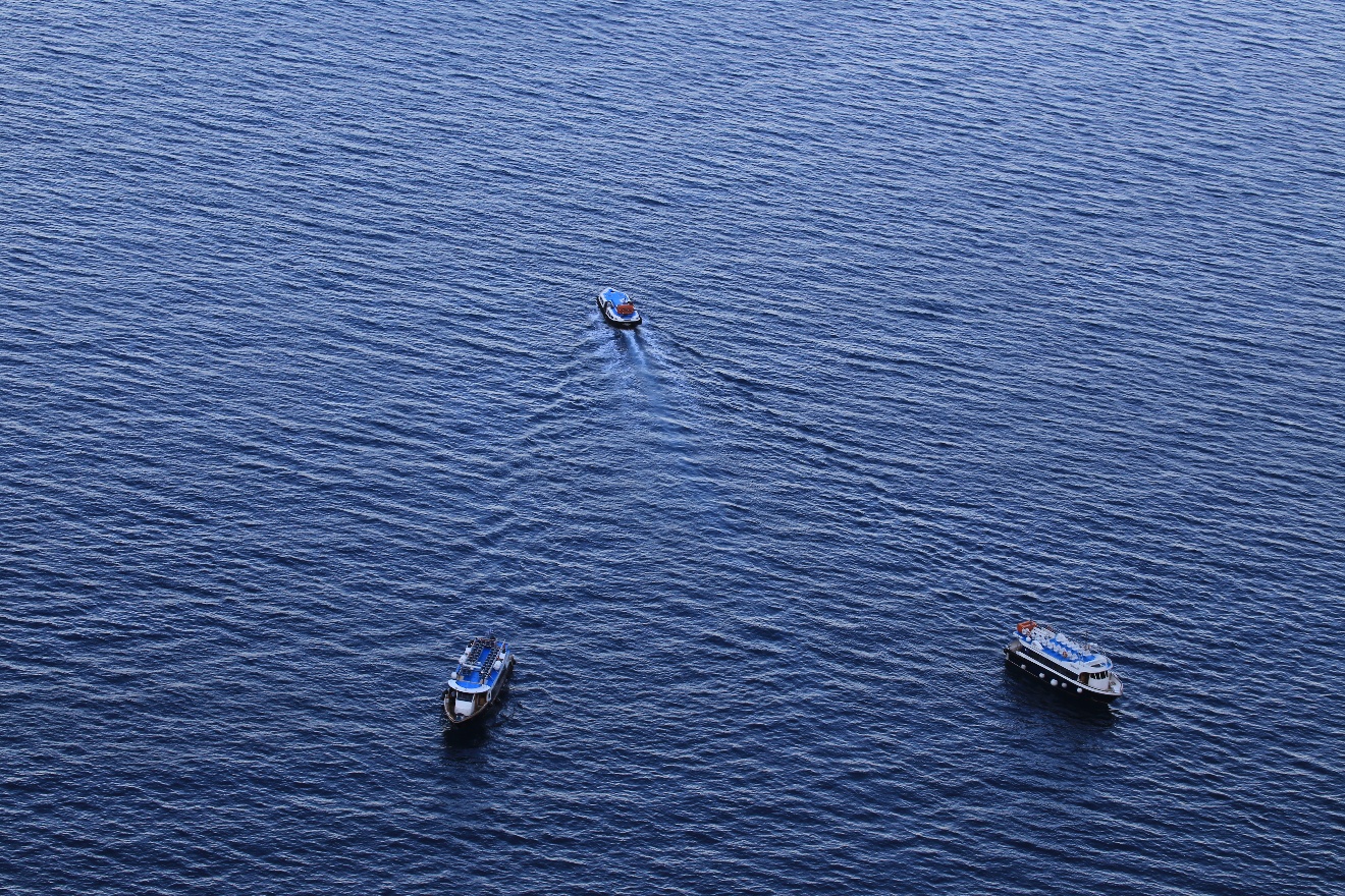 Three boats