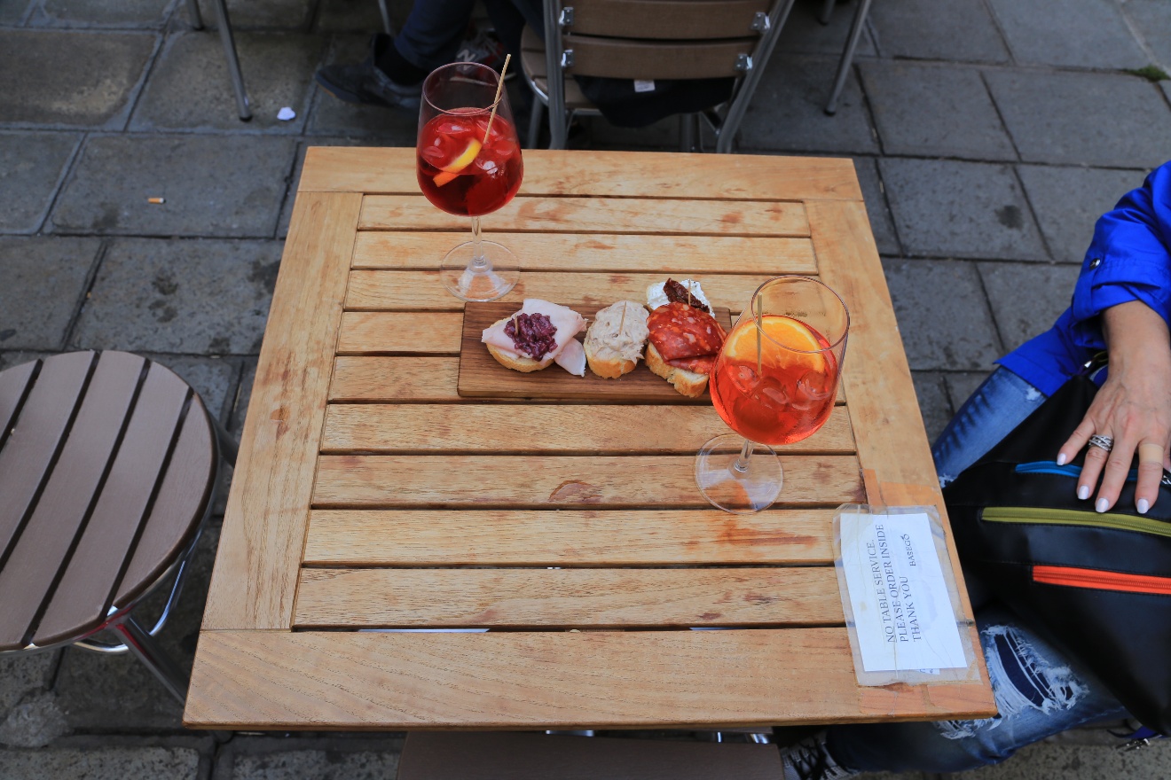 Campari and Aperol Spritz
