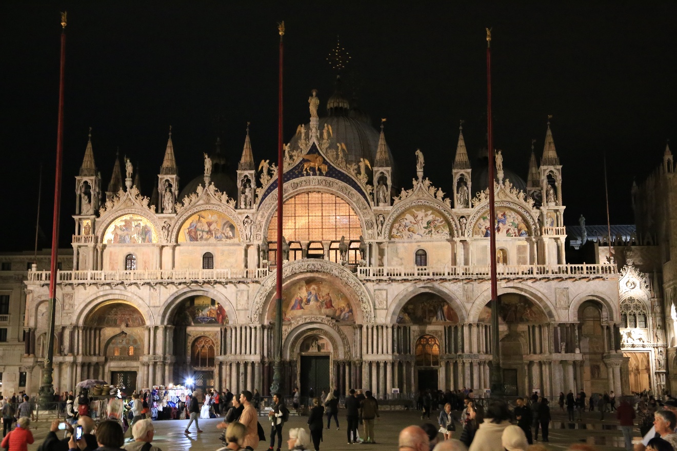 Basilica at night
