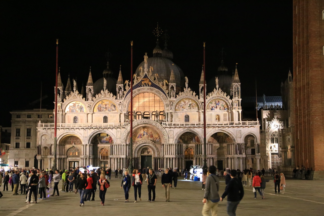 Basilica at night