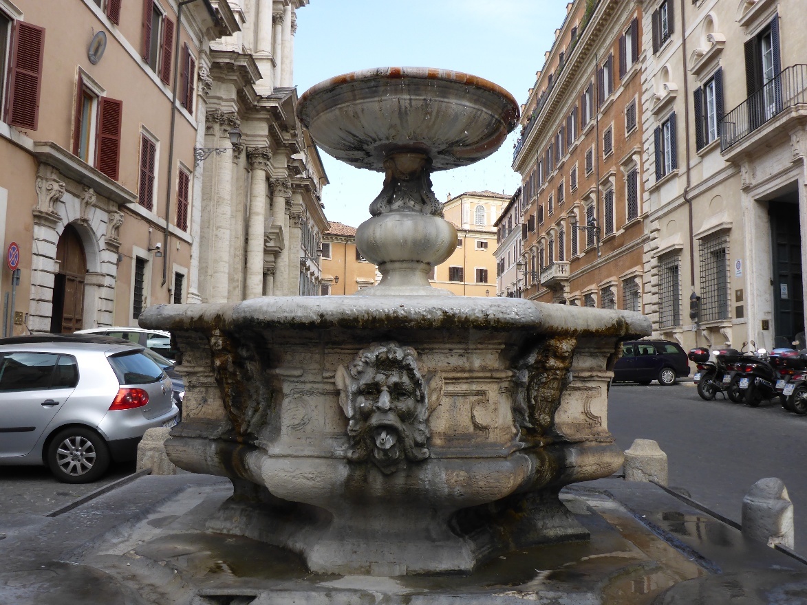 Fountain on Piazza di Campitelli