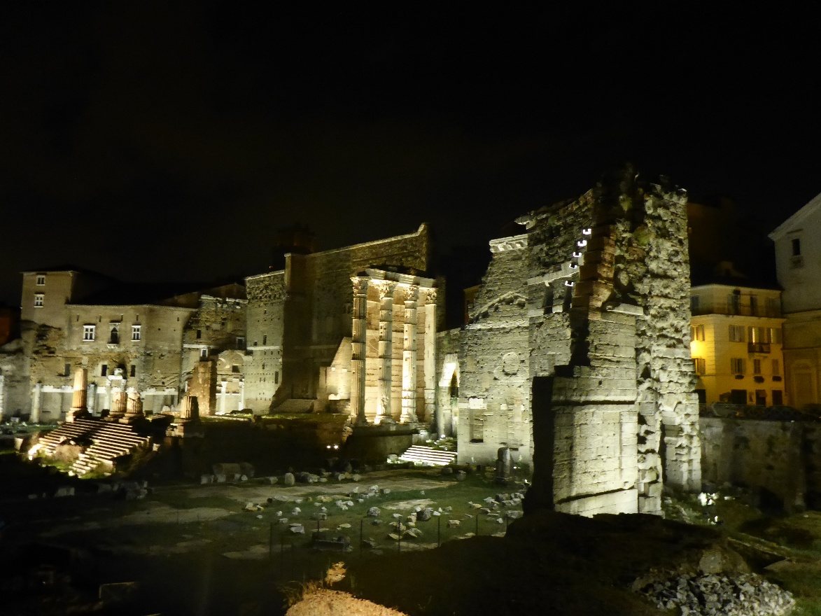 Forum at night