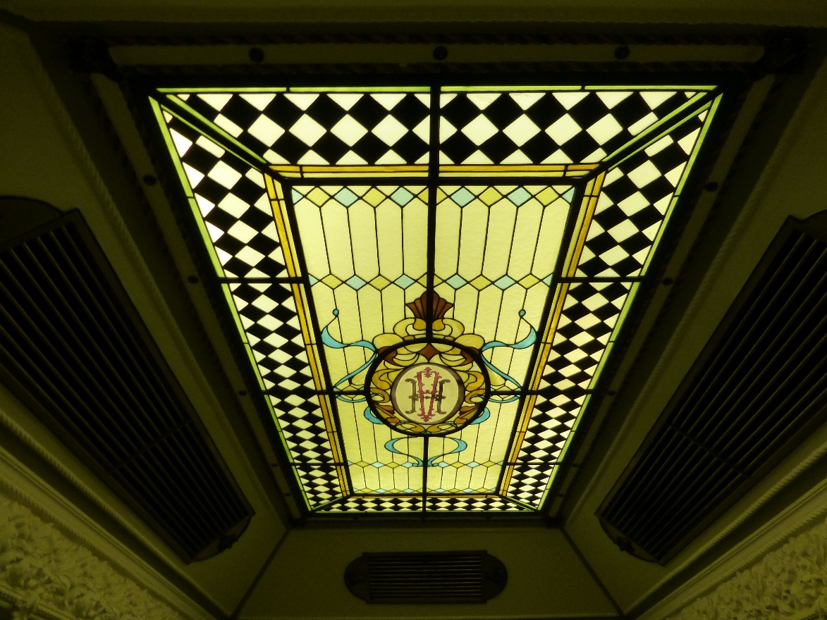 Hotel glass ceiling