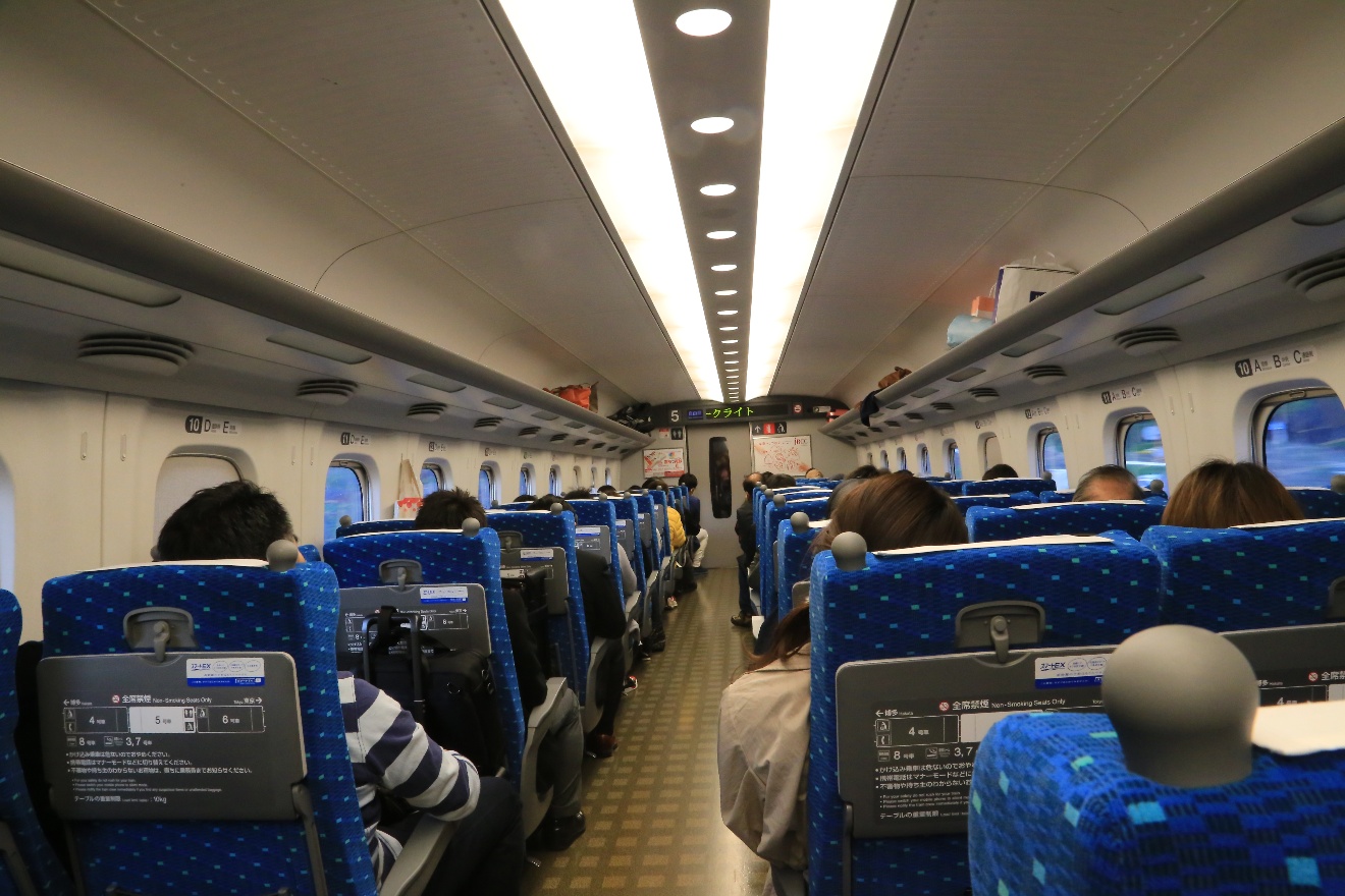 Inside of train