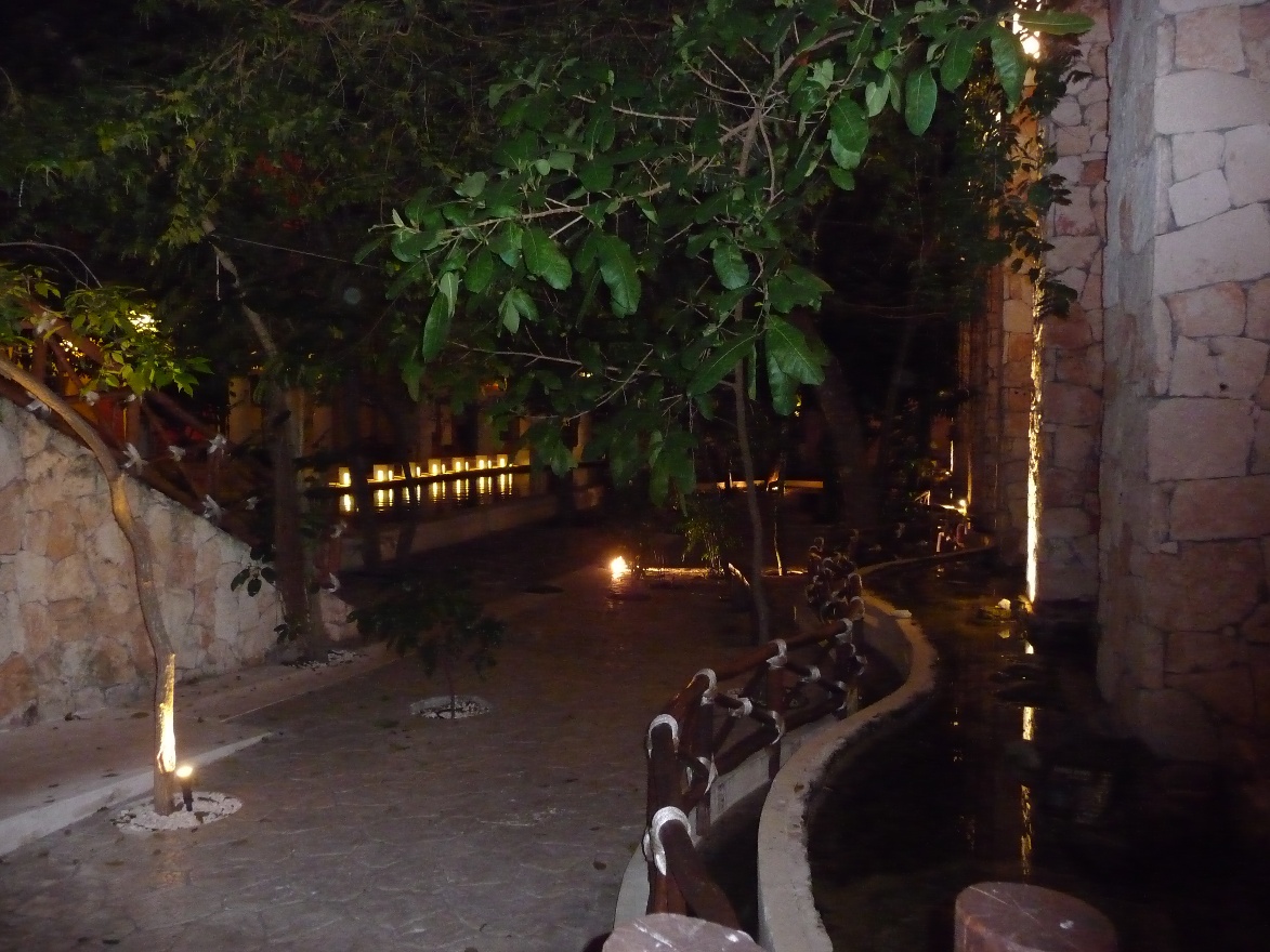 Resort at night