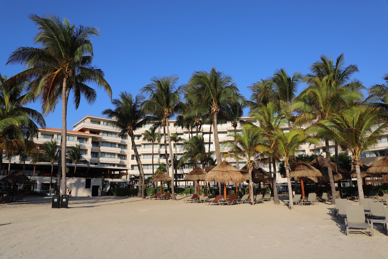 Dreams hotel from the beach
