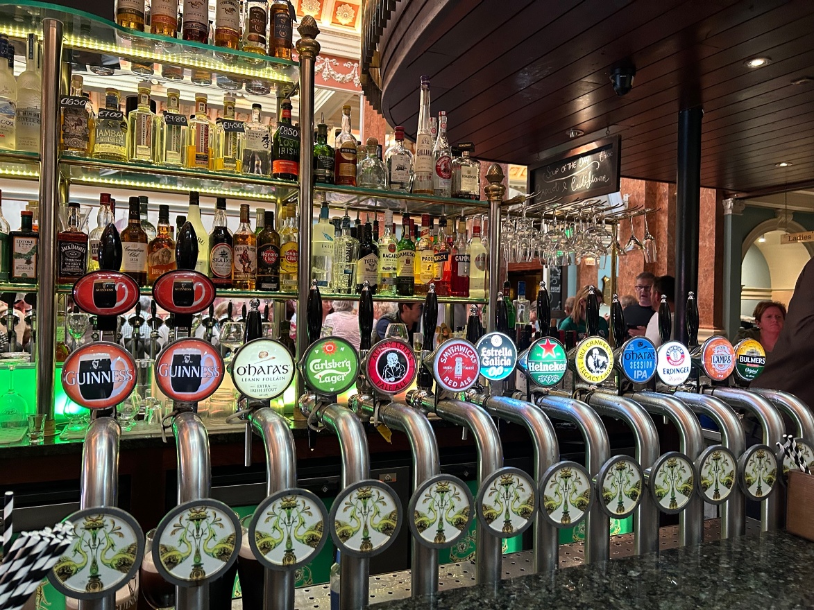 The bank bar beer selection