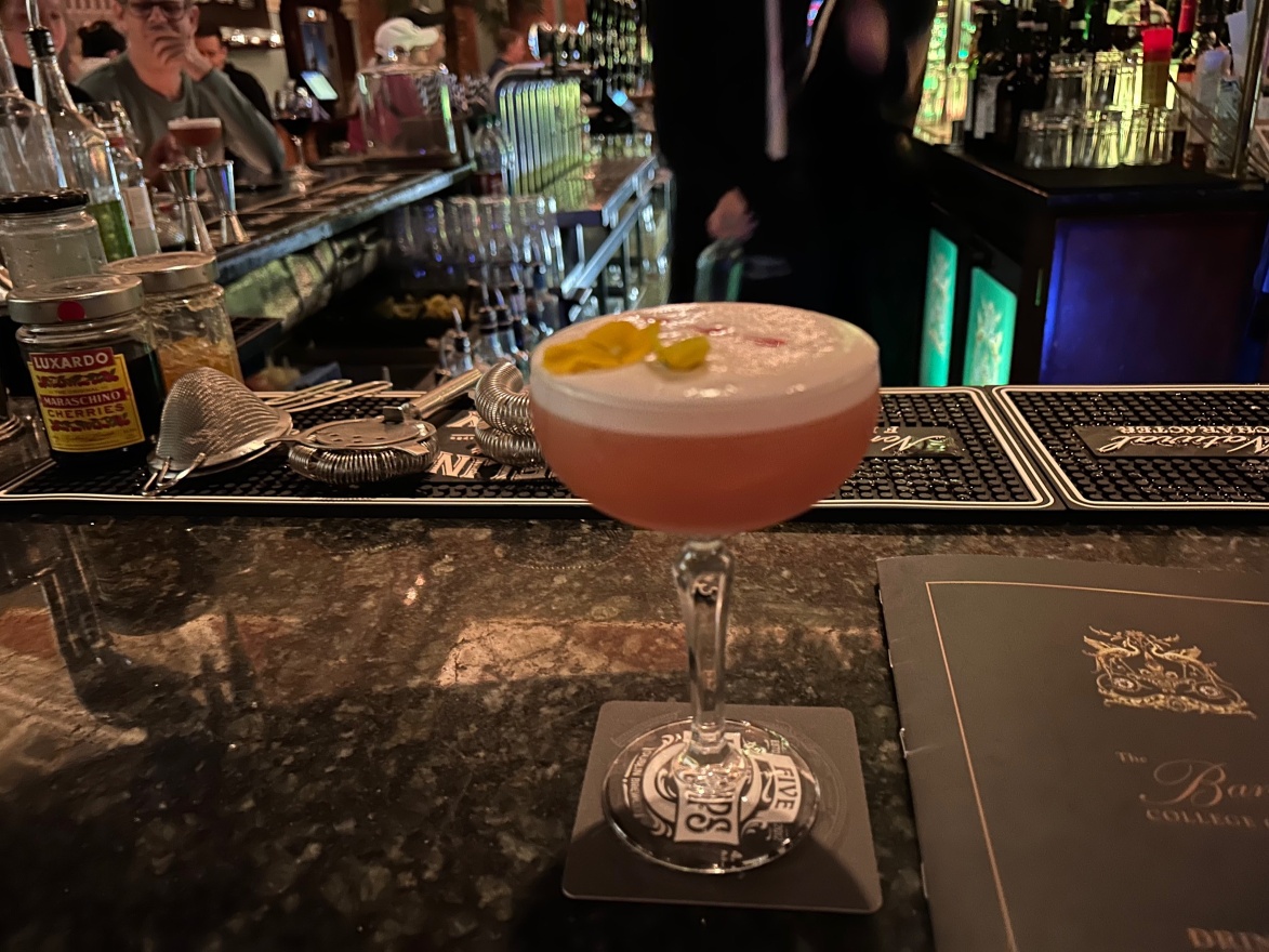 The bank bar last cocktail