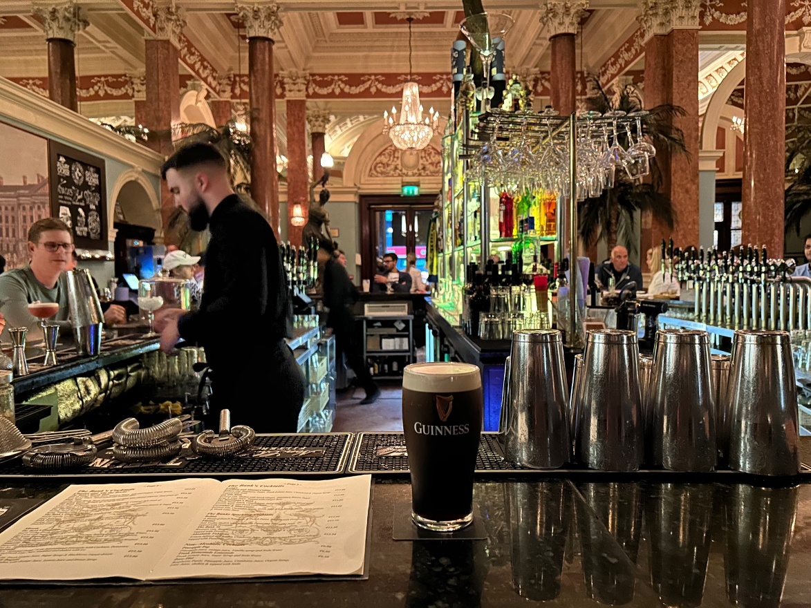 The bank bar last night