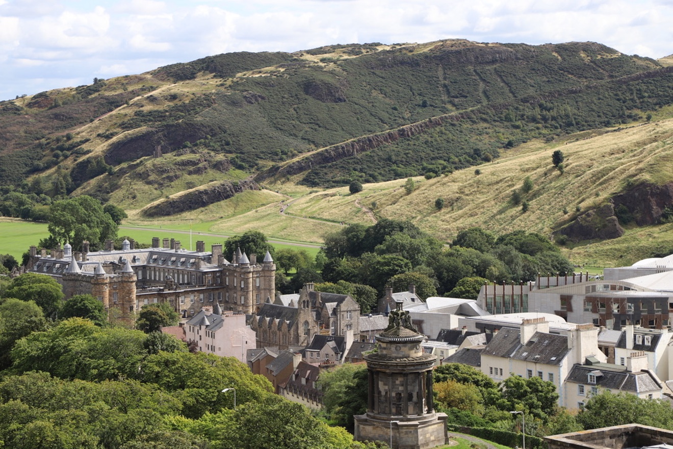 Hollyrod Palace from Calton Hill