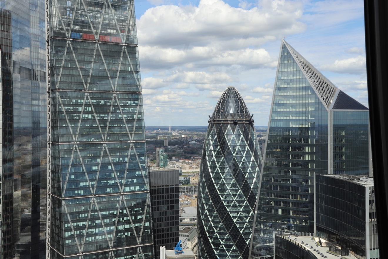 The Gherkin from Sky Garden
