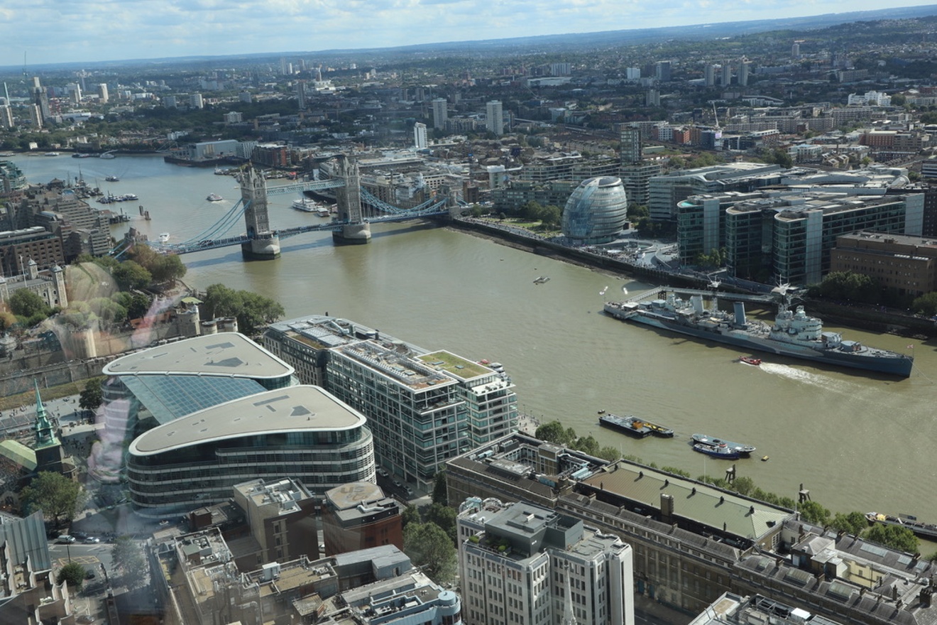 Tower bridge from Sky Garden