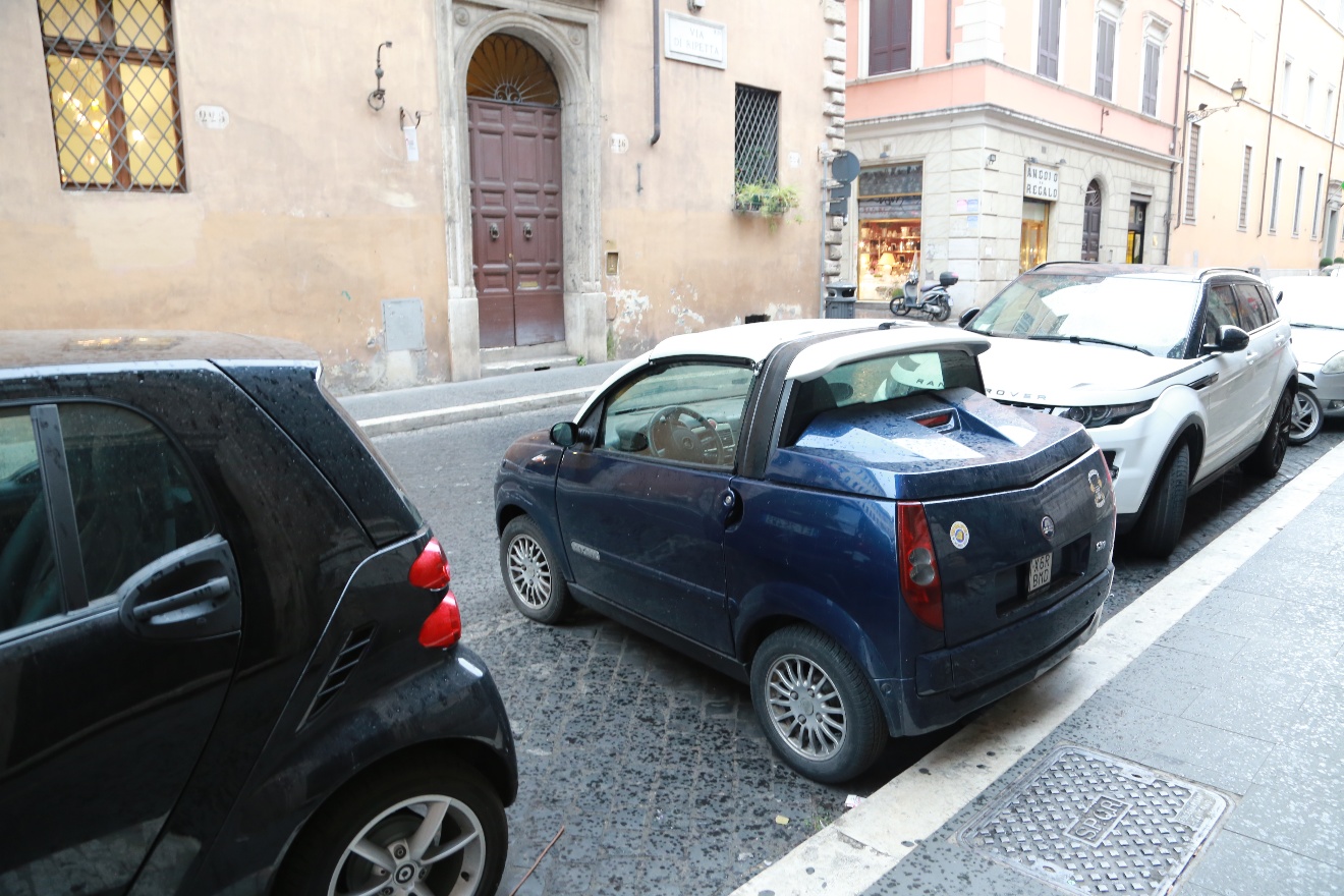 Way to park in Rome