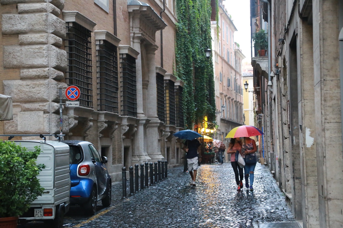 Raining in Rome
