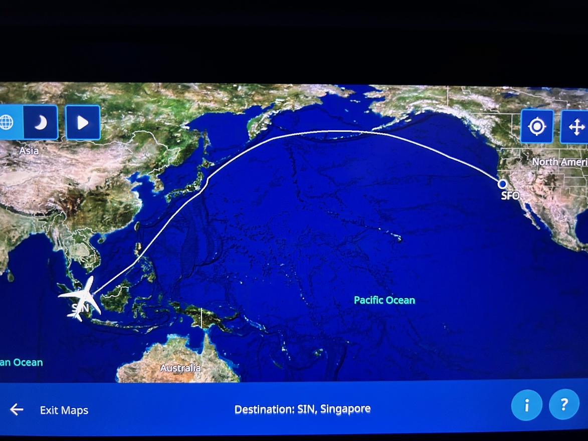 SF to Singapore over 15 hours flight