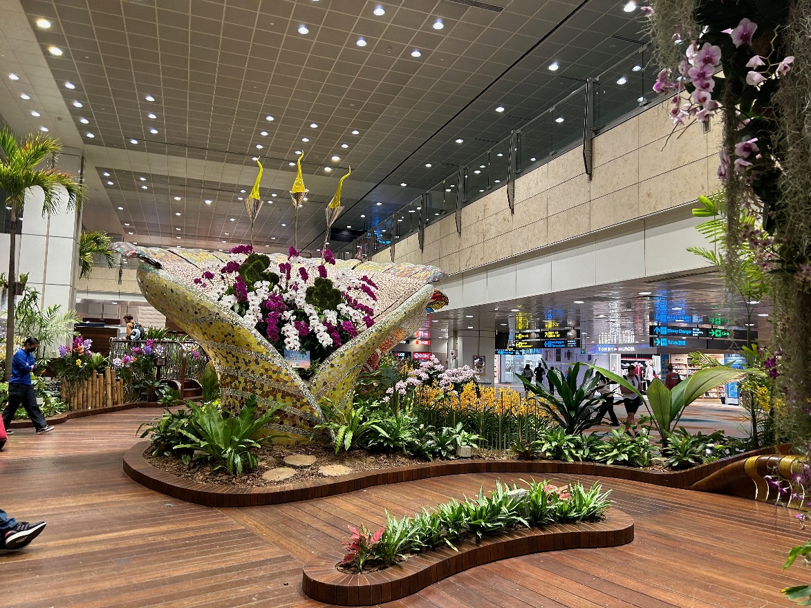 At Changi airport