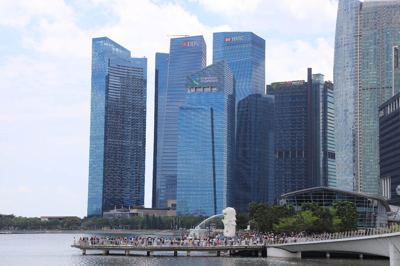 Merlion and skyscrapers