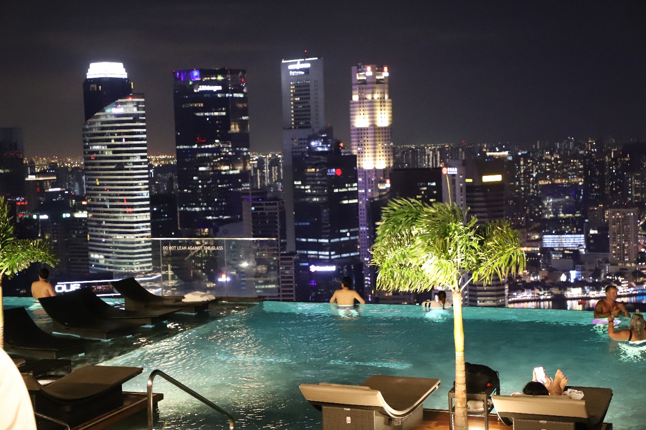 Pool at night