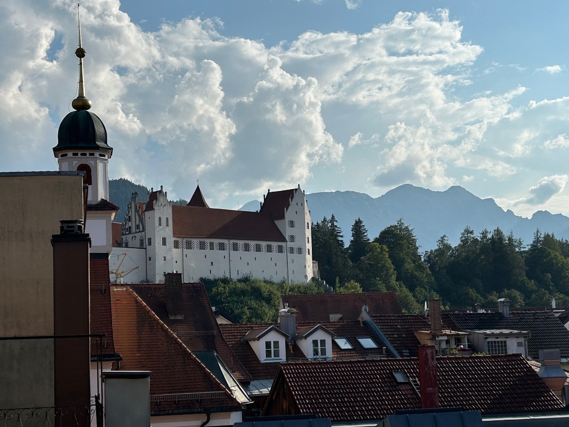 View from hotel room balcony