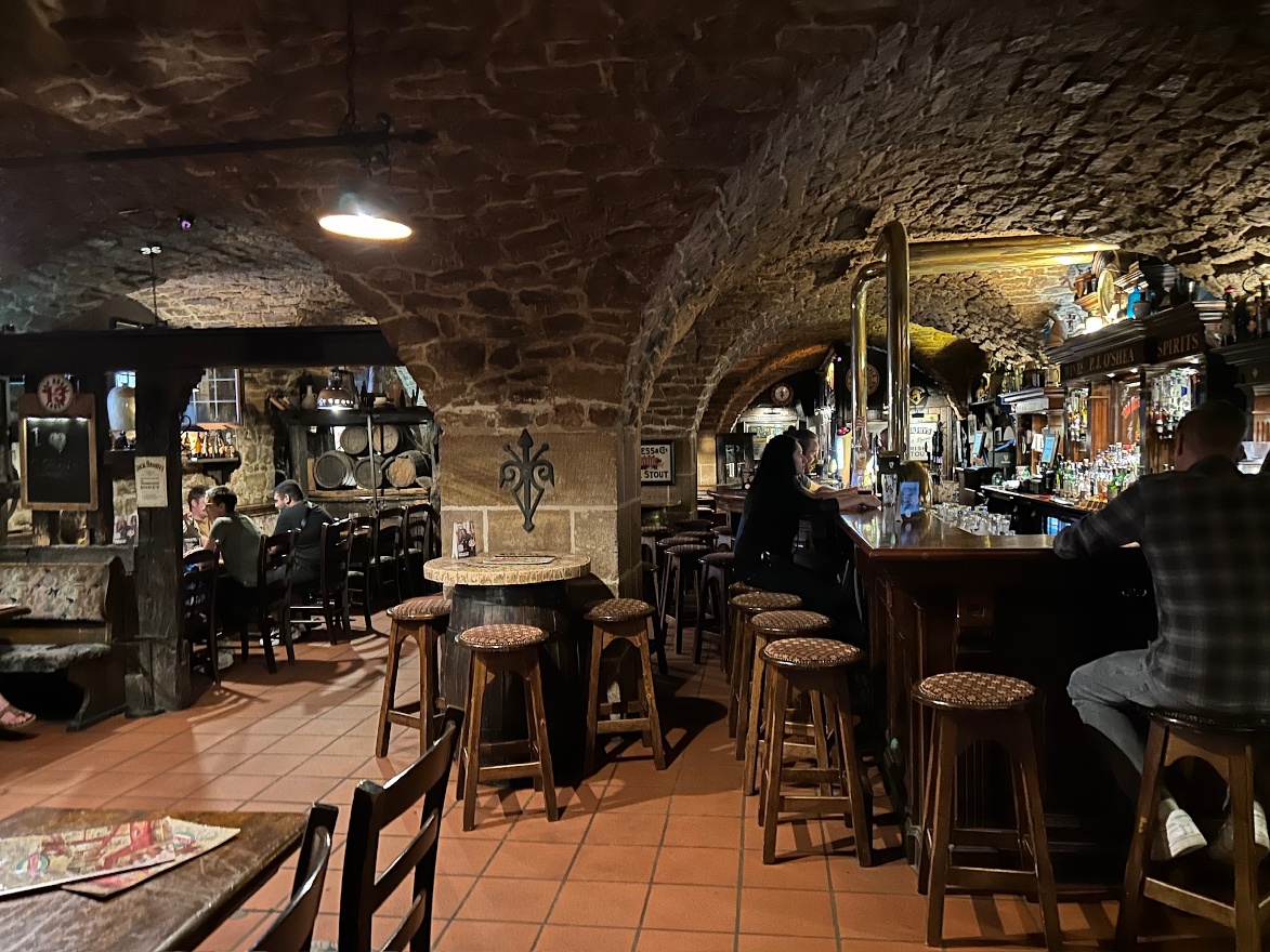 Irish pub inside